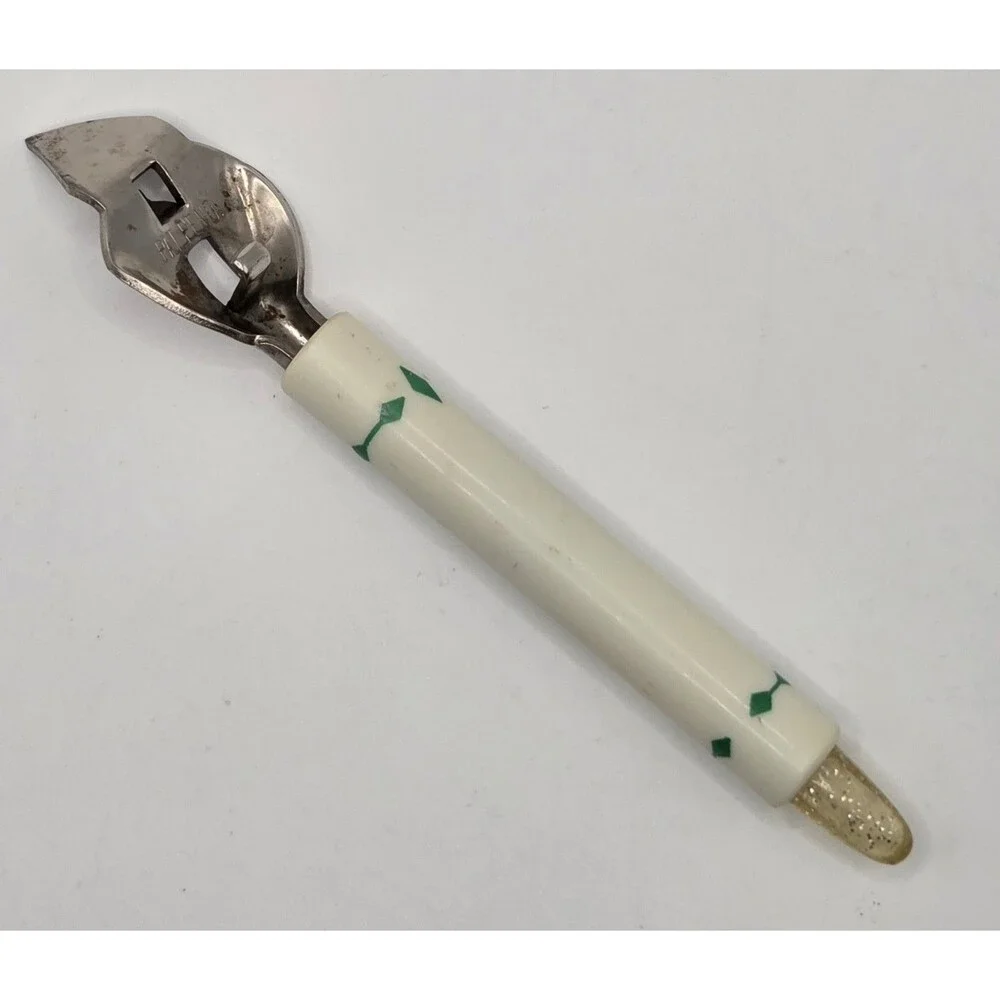 Vtg Elmers Beer Liquor Wine Plastic Diamond 2-Way Bottle Can Opener Church Key